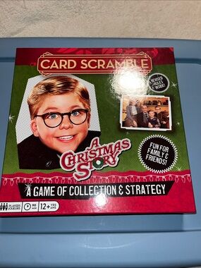 A Christmas Story Card Scramble Holiday Game - Green & Red